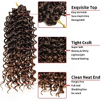 Qrhsuka Curly Crochet Hair For Women Gogo Curl Crochet Hair Deep Wavebraiding Hair Beach Curl Crochet Hair Bohemian Crochet Brai