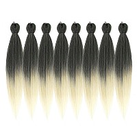 Rosdina Prestretched Braiding Hair 28 Inch 8 Packs Ombre 613 Super Long Braiding Hair For Twist Or Box Braids Yaki Texture H