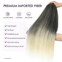 Rosdina Prestretched Braiding Hair 28 Inch 8 Packs Ombre 613 Super Long Braiding Hair For Twist Or Box Braids Yaki Texture H