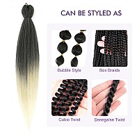 Rosdina Prestretched Braiding Hair 28 Inch 8 Packs Ombre 613 Super Long Braiding Hair For Twist Or Box Braids Yaki Texture H