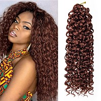 Gogo Curl Crochet Hair For Women Ginger Curly Crochet Hair Water Wave Crochet Hair Beach Curl Crochet Synthetic Hair Deep Wave B