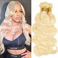 Wiilm 12A 613 Bundles Human Hair Honey Blonde 20 22 24 Inch 3 Body Wave Bundles Human Hair 100 Brazilian Virgin Hair Extensions