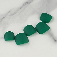 Kxamelie Matte Green Square Press On Toenails Short Fake Toenails Acrylic Toe Nails Pure Colored Artificial Toenails For Women G