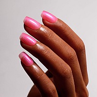 Ozzeal Pearl Gel Nail Polish Pink Glitter Gel Nail Polish Sparkle Shimmer Gel Pearl Glitter Nail Polish Spring Summer Soak Off