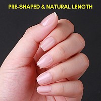 Makartt Extra Short Coffin Nail Tips120Pcs Full Cover Fake Nailshalf Matte Preshape Gel Acrylic Nails Nail Extension Home Di