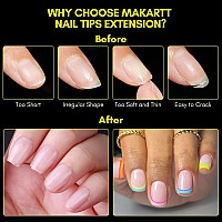 Makartt Extra Short Coffin Nail Tips120Pcs Full Cover Fake Nailshalf Matte Preshape Gel Acrylic Nails Nail Extension Home Di