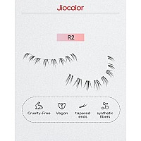 Bottom Lashes Clear Band Wispy Lashes Short C Curl Lower Lashes Natural Under Lashes Pack Jiocolor Cute Anime Bottom Eyelashes 7