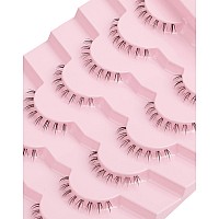 Bottom Lashes Clear Band Wispy Lashes Short C Curl Lower Lashes Natural Under Lashes Pack Jiocolor Cute Anime Bottom Eyelashes 7