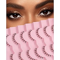 Bottom Lashes Clear Band Wispy Lashes Short C Curl Lower Lashes Natural Under Lashes Pack Jiocolor Cute Bottom Eyelashes 7 Pairs