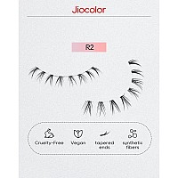 Bottom Lashes Clear Band Wispy Lashes Short C Curl Lower Lashes Natural Under Lashes Pack Jiocolor Cute Bottom Eyelashes 7 Pairs