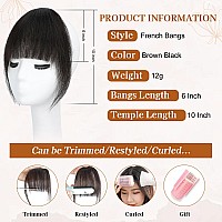 Lommel Clip In Bangs100 Human Hair Bangs Fake Bangs For Women Bangs Hair Clip Hair Extensions Clip On Air Bangs Hairpieces Wi