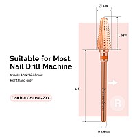 Melodysusie Professional Tornado Nail Drill Bits 332 Carbide Tungsten Multifunction Bits Suitable For Manicure Pedicure Cu