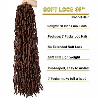 7 Packs Faux Locs Crochet Hair 30 Inch Soft Locs For Distressed Locs Butterfly Locs Crochet Hair For Women 30 Inchpack Of 7 3