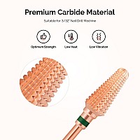 Melodysusie Professional Tornado Nail Drill Bits 332 Carbide Tungsten Multifunction Bits Suitable For Manicure Pedicure Cu