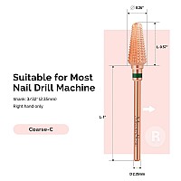 Melodysusie Professional Tornado Nail Drill Bits 332 Carbide Tungsten Multifunction Bits Suitable For Manicure Pedicure Cu