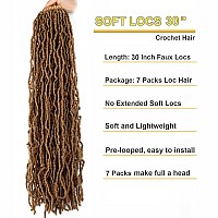 7 Packs Faux Locs Crochet Hair 30 Inch Soft Locs For Distressed Locs Butterfly Locs Crochet Hair For Women 30 Inchpack Of 7 2