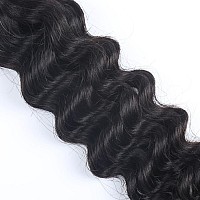 Odir 16 Inch Deep Wave Bulk Human Hair For Braiding No Weft 100 Unprocessed Brazilian Curly Braiding Human Hair Extensions Wet