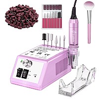 Subay 30000Rpm Professional Nail Drill Machine For Acrylic Nails Gel Nail Nail Art Polisher Sets With 6 Bits Easy Buildin Bit