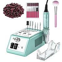 Subay 30000Rpm Professional Nail Drill Machine For Acrylic Nails Gel Nail Nail Art Polisher Sets With 6 Bits Easy Buildin Bit