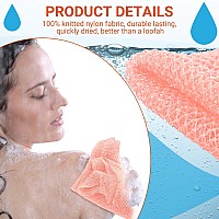 Geiserailie African Long Bathing Net Sponge Long Net Shower Body Scrubber Back Scrubber Skin Smoother Net Bathing Sponge For Dai