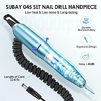 Subay Professional Nail Drill Electric File 20000Rpm For Acrylic Nails Gel Nail Nail Art Polisher Manicure Pedicure Tools For