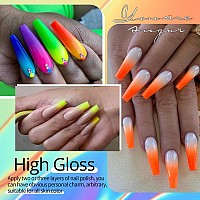 Ur Sugar Neon Gel Nail Polish Set 10 Colors Hot Pink Orange Yellow Green Blue Red Purple Neon Pastel Color Spring Summer Nail P