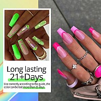 Ur Sugar Neon Gel Nail Polish Set 10 Colors Hot Pink Orange Yellow Green Blue Red Purple Neon Pastel Color Spring Summer Nail P