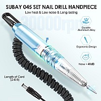 Subay 30000Rpm Nail Drill Professional Electric File Acrylic Nails Kit For Acrylic Nails Remove Nail Gel Polish Manicure For Sal