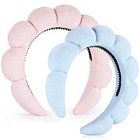 Ztomine Spa Headbands For Washing Face Or Facial Set Of 2 Skincare Headbands Terry Cloth Headband Combo Pack Puffy Makeup He