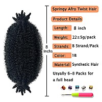 3 Packs Marley Twist Braiding Hair Springy Afro Twist Hair Preseparated Kinky Twist Crochet Hair Braids For Distressed Soft Lo