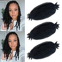 Marley Twist Braiding Hair 10Inch Preseparated Springy Afro Twist Hair Kinky Twist Crochet Hair Braids For Distressed Soft Loc