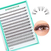 Bodermincer Blackcolored Cluster Lashes 240Pcs 20D40D Diy Eyelash Extension D Curl Long Individual Lashes Mixed Tray Faux Mink