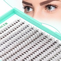 Bodermincer Blackcolored Cluster Lashes 240Pcs 20D40D Diy Eyelash Extension D Curl Long Individual Lashes Mixed Tray Faux Mink