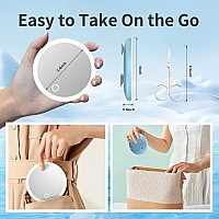 20X Travel Magnifying Mirror With Lights Small Led Magnifying Mirror Rechargeable 20X Travel Magnified Mirror 4 Pocket Makeu