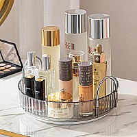 Aveniee Rotating Makeup Organizer For Vanity Spinning Skincare Cosmetic Storage Perfume Organizers For Bathroom Countertop Cle