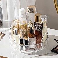 Aveniee Rotating Makeup Organizer For Vanity Spinning Skincare Cosmetic Storage Perfume Organizers For Bathroom Countertop Cle