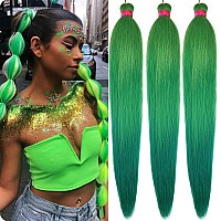 Ombre Pre Stretched Braiding Hair 283 Packs Silky Color Blend Braid Hair Extensions 100 Kanekalon Synthetic Crochet Hair B