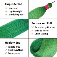 Ombre Pre Stretched Braiding Hair 283 Packs Silky Color Blend Braid Hair Extensions 100 Kanekalon Synthetic Crochet Hair B