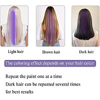 Maydear Purple Hair Chalk For Girls Washable Temporary Hair Color Dye For Kids Teens 6 Pcs Non Toxic Hair Chalk Comb For 4 5 6