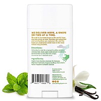 Stinkbug Naturals Organic Aluminum Free Deodorant Stick With Vanilla Mint Coconut Oil And Activated Charcoal Paraben Free Sen