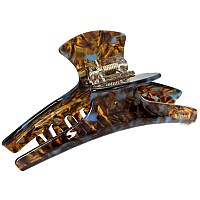 Big Hair Claw Clips For Women Hair Claws For Long Thin Thick Hair Banana Hair Barrette Tortoise Pattern 45Strong Hold Jaw Claw