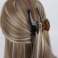 Big Hair Claw Clips For Women Hair Claws For Long Thin Thick Hair Banana Hair Barrette Tortoise Pattern 45Strong Hold Jaw Claw