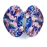 Aeisage Heart Mirror Compact Small Purse Mirror Blue Pocket Mirror Mini Size Travel Mirror For Girls Folding Mirror In Heart Sha