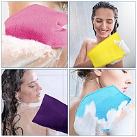 Tatuo 12 Pieces Korean Exfoliating Mitt Exfoliating Cloth Towel Korean Style Body Scrub Korean Style Scrubbing Cloth Bath Body E