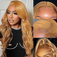 Honey Blonde Wig Human Hair Body Wave Honey Blonde Hd Lace Front Wig Human Hair 13X4 27Colored Blonde Lace Front Wigs Human Hai