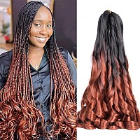 French Curls Braiding Hair 24 Inch Curly Braiding Hair 8 Pack 75Gpack Loose Wavy Spiral Curl Braids Hair Extension Pre Stretche