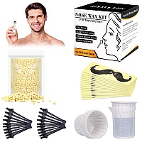 Nose Wax Kit For Men Women Yovanpur Nose Hair Waxing Kit With 100G Nose Hair Wax Beads 1520 Uses 20 Applicator 15 Mustache