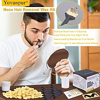 Nose Wax Kit For Men Women Yovanpur Nose Hair Waxing Kit With 100G Nose Hair Wax Beads 1520 Uses 20 Applicator 15 Mustache