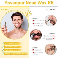 Nose Wax Kit For Men Women Yovanpur Nose Hair Waxing Kit With 100G Nose Hair Wax Beads 1520 Uses 20 Applicator 15 Mustache