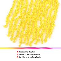 Guohui Super Light Butterfly Locs Crochet Hair 12 Inch 6 Packs Prelooped Soft Distressed Faux Locs Braids For Women Kids 12 In